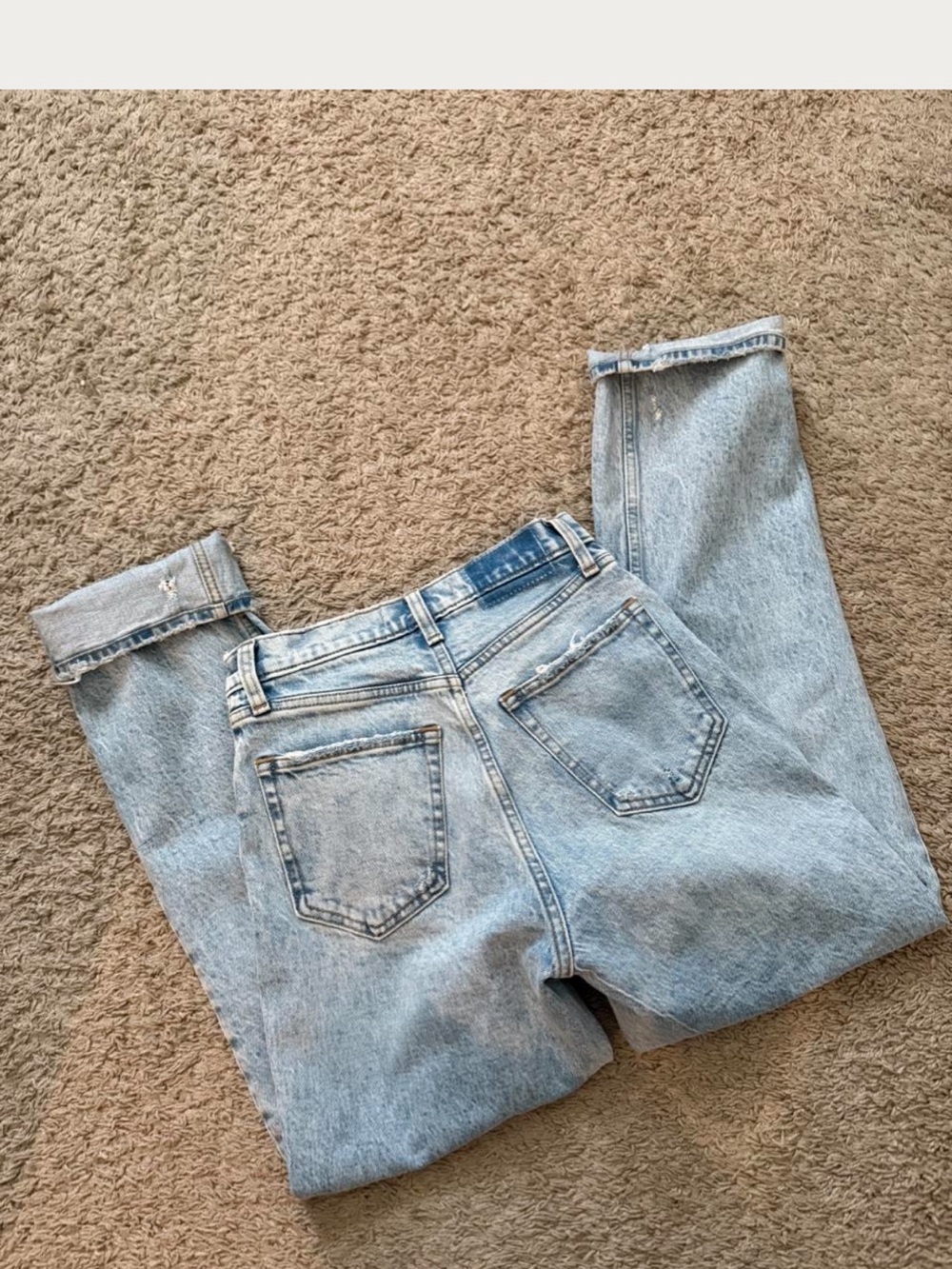 Abercrombie & Fitch Light Wash Boyfriend Jeans